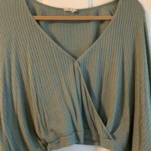 Size large BoHo crop top